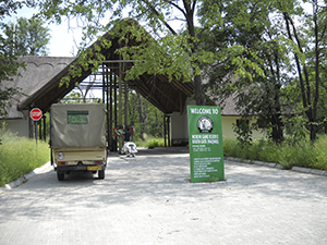 Entrance to Moremi Game Reserve